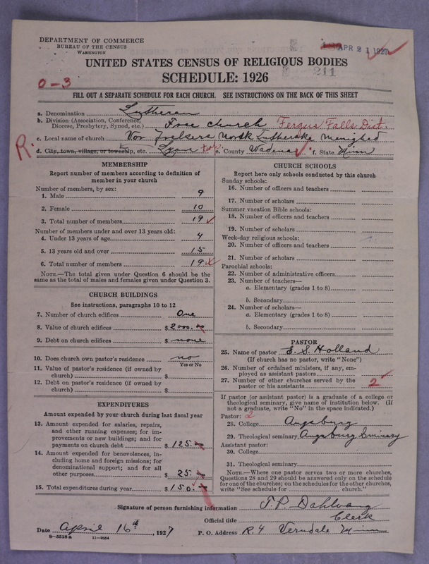 Scan of Lutheran Free Church: 211