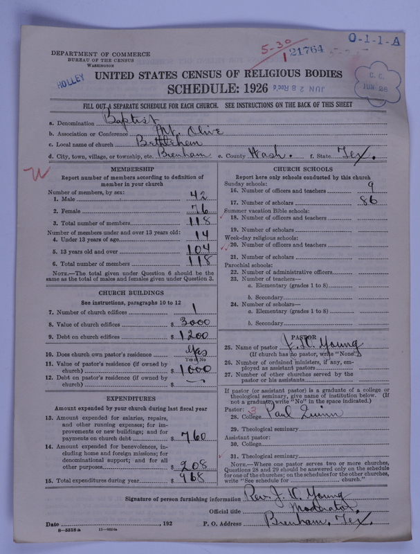 Scan of Negro Baptists: 21764