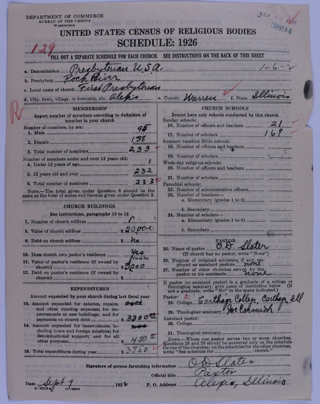 Scan of Presbyterian Church in the United States of America: 3894