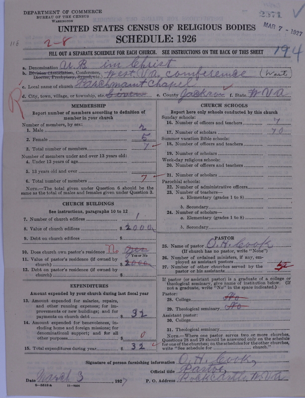 Scan of Church of the United Brethren in Christ: 2571