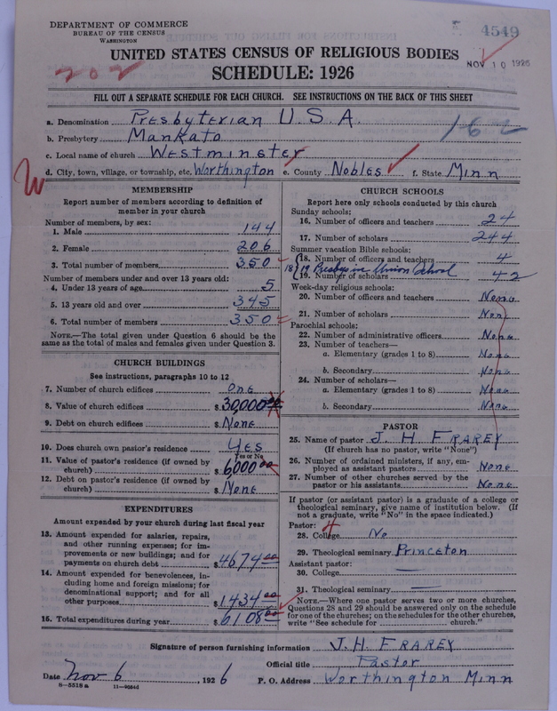 Scan of Presbyterian Church in the United States of America: 4549
