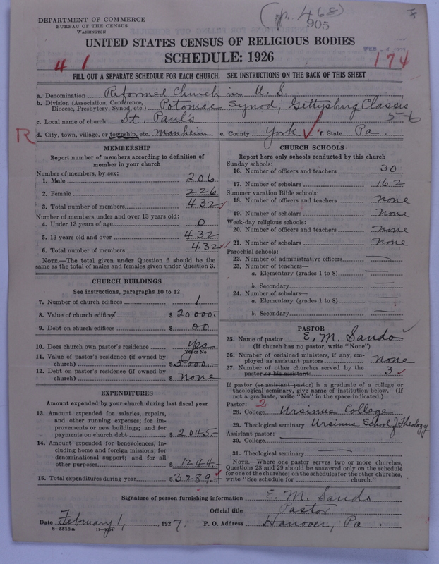Scan of Reformed Church in the United States: 905