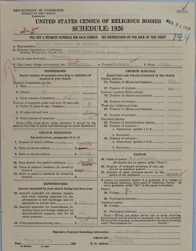 Scan of Church of the United Brethren in Christ: 809