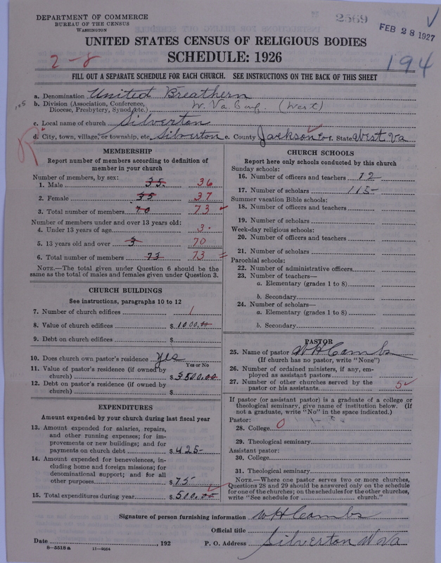 Scan of Church of the United Brethren in Christ: 2569