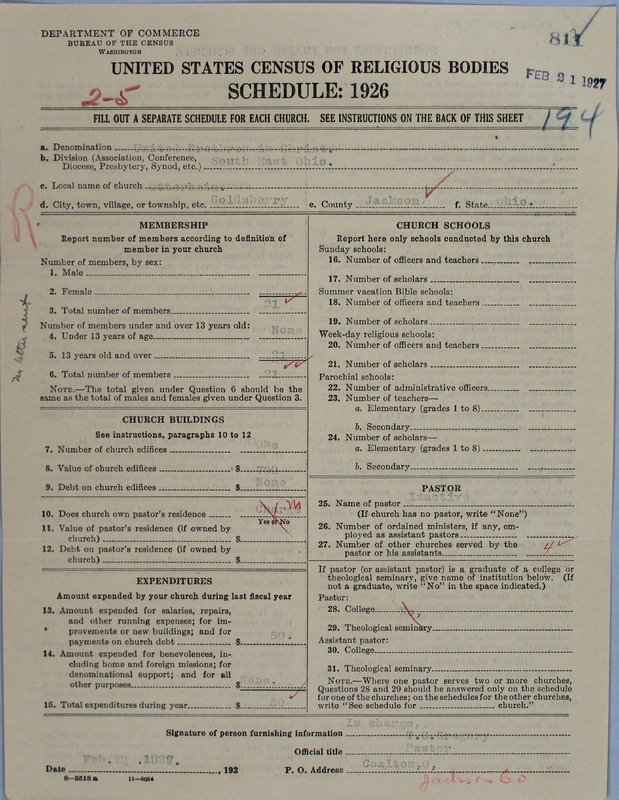 Scan of Church of the United Brethren in Christ: 811