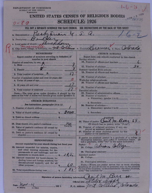 Scan of Presbyterian Church in the United States of America: 8068