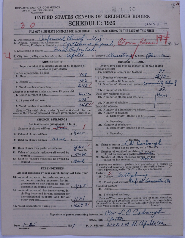 Scan of Reformed Church in the United States: 76