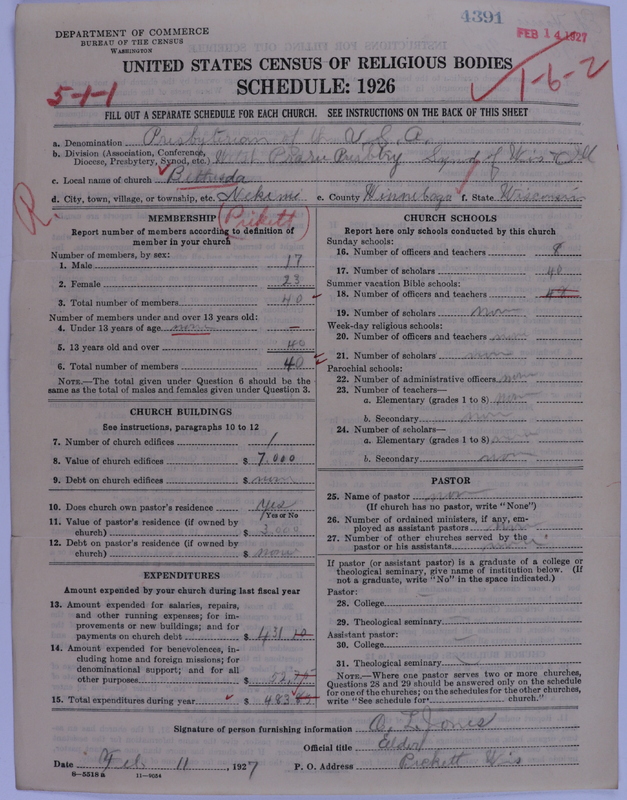 Scan of Presbyterian Church in the United States of America: 4391