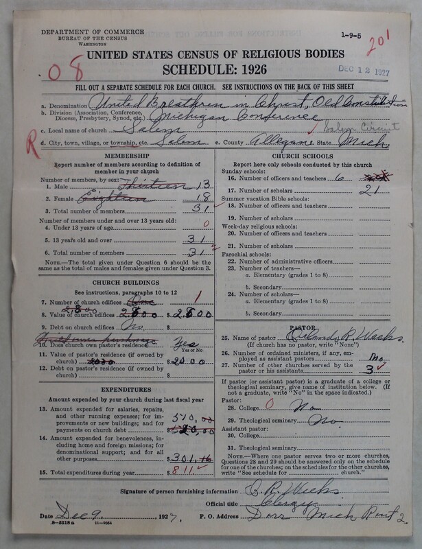 Scan of Church of the United Brethren in Christ (Old Constitution): 201