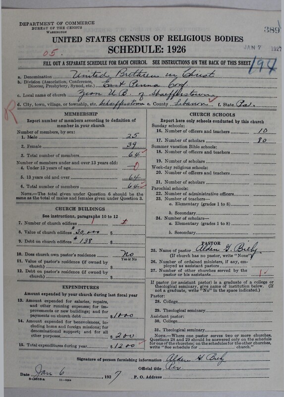 Scan of Church of the United Brethren in Christ: 389
