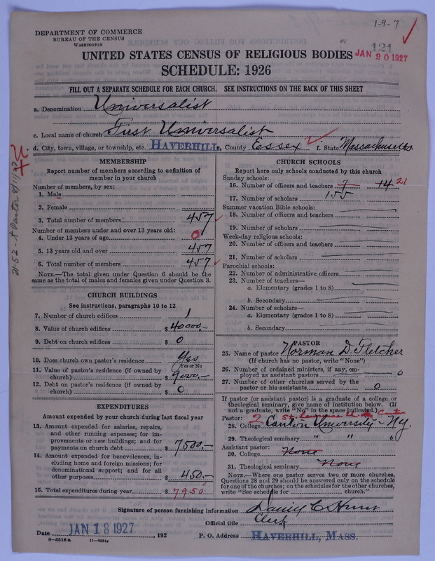 Scan of Universalist Church: 121