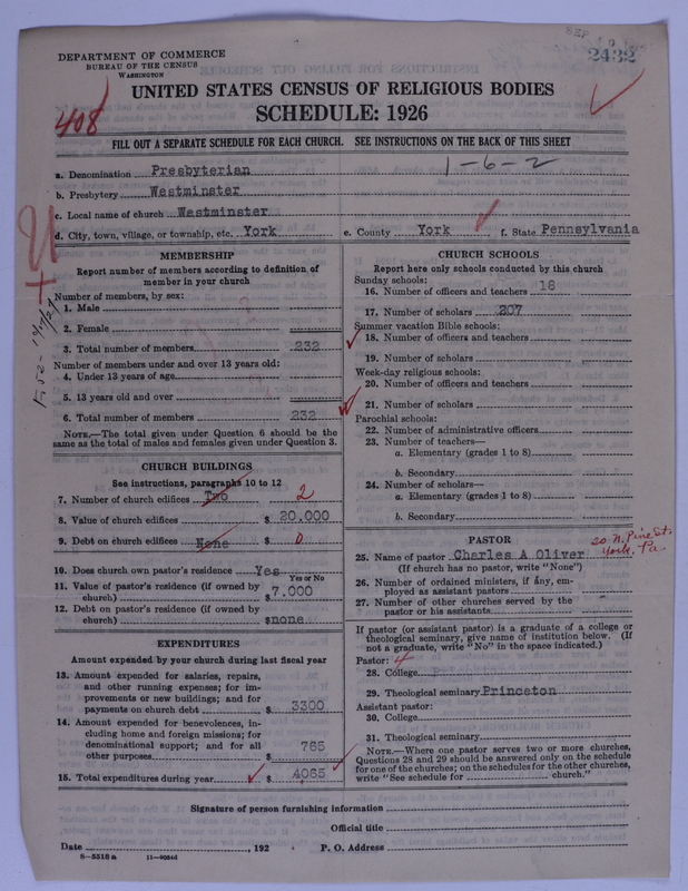 Scan of Presbyterian Church in the United States of America: 2432