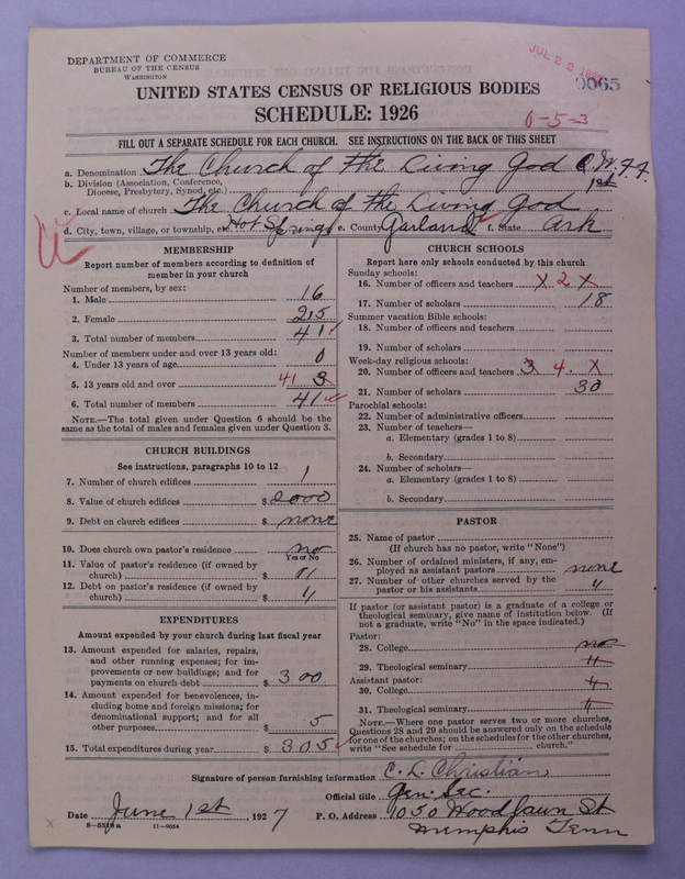 Scan of Church of the Living God, Christian Workers for Fellowship: 65
