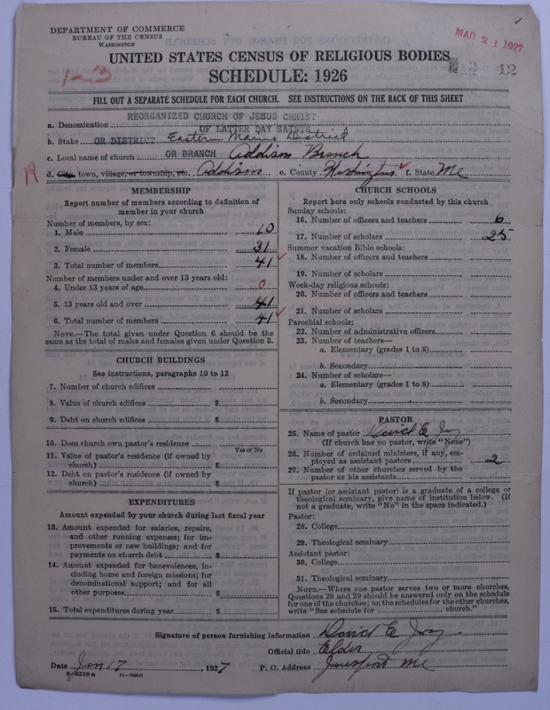 Scan of Reorganized Church of Jesus Christ of Latter Day Saints: 12