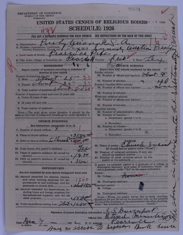 Scan of Presbyterian Church in the United States of America: 7601