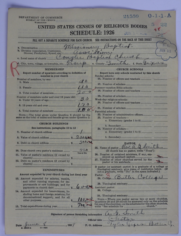 Scan of Negro Baptists: 21559