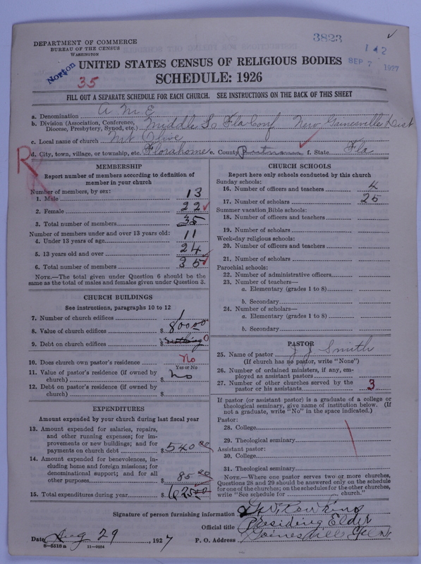 Scan of African Methodist Episcopal Church: 3823