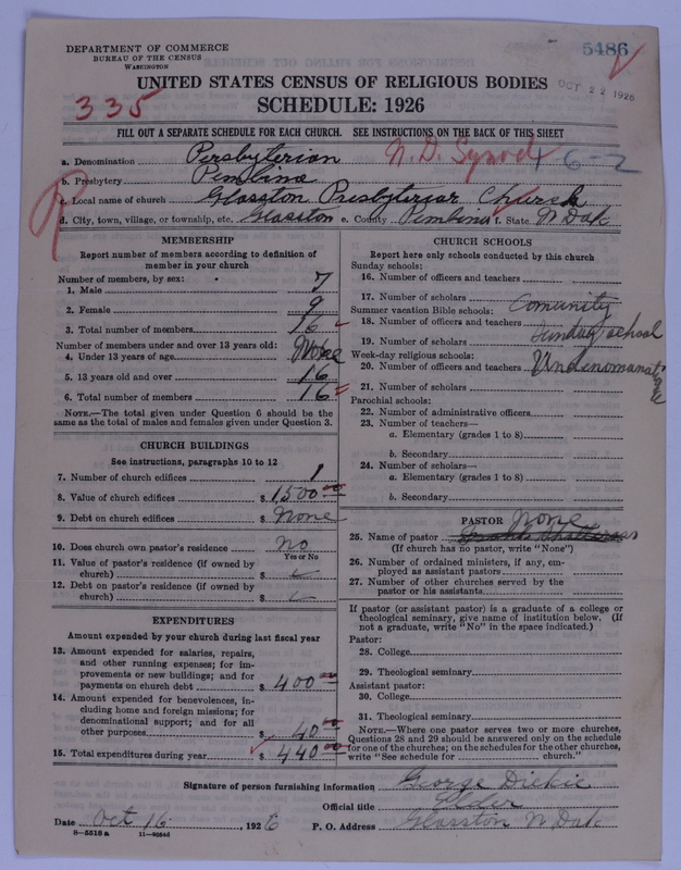 Scan of Presbyterian Church in the United States of America: 5486