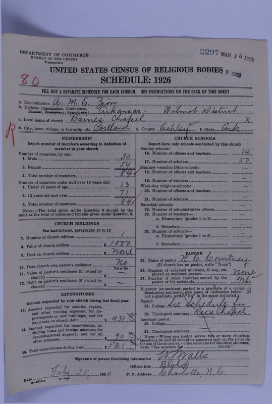 Scan of African Methodist Episcopal Zion Church: 2297