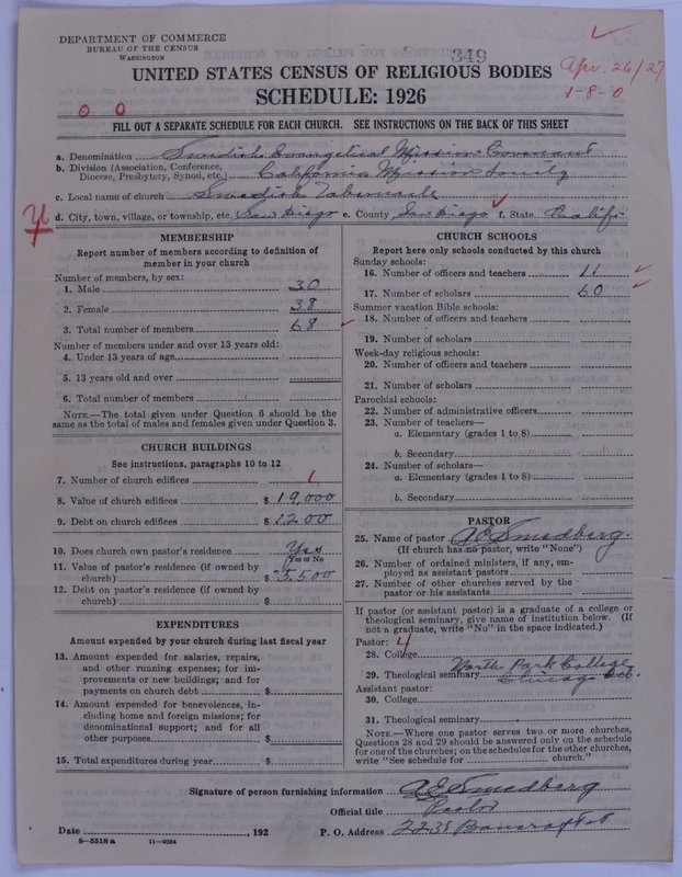 Scan of Swedish Evangelical Mission Covenant of America: 349
