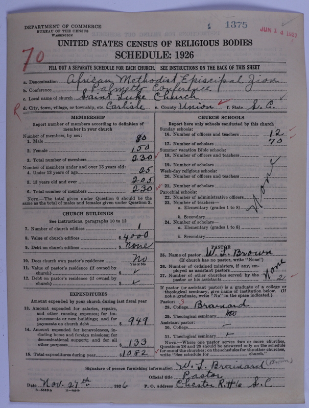 Scan of African Methodist Episcopal Zion Church: 1375