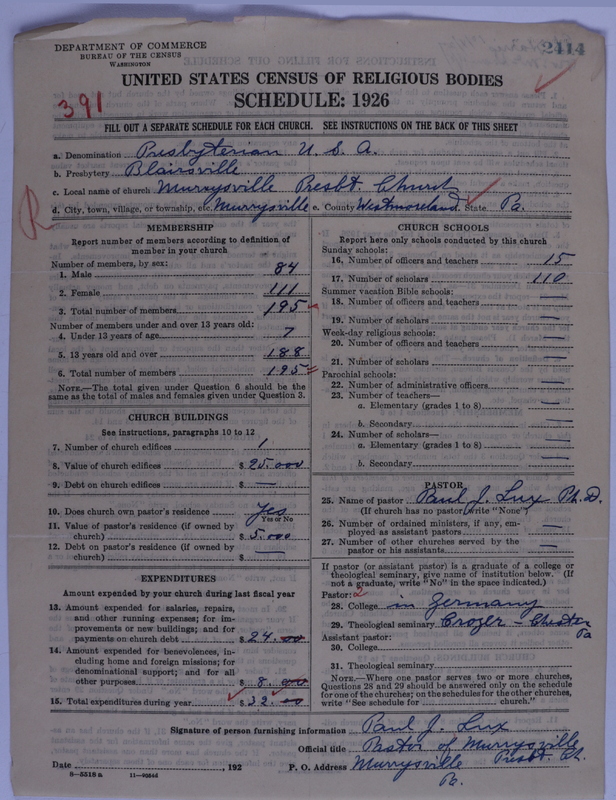 Scan of Presbyterian Church in the United States of America: 2414