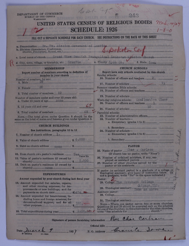 Scan of Swedish Evangelical Mission Covenant of America: 243
