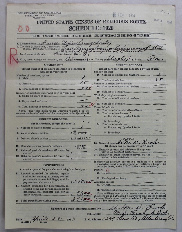 Scan of Evangelical Congregational Church: 89