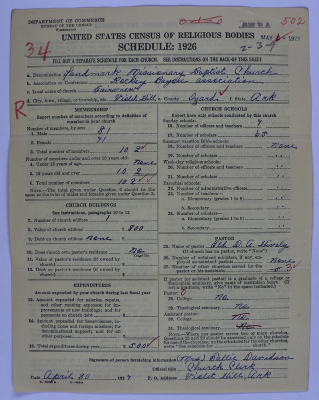 Scan of Landmark Baptist of America: 502