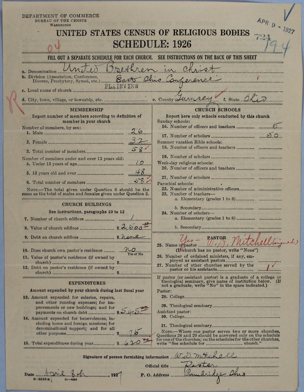Scan of Church of the United Brethren in Christ: 724