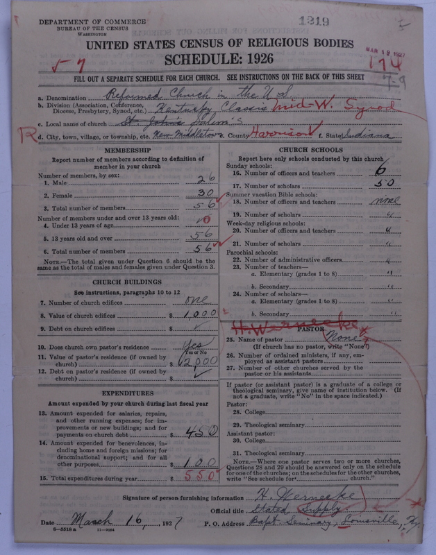Scan of Reformed Church in the United States: 1219