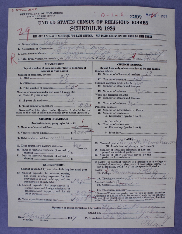 Scan of Southern Baptist Convention: 3207