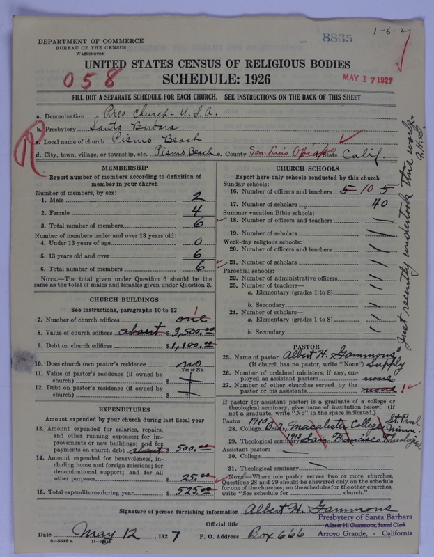 Scan of Presbyterian Church in the United States of America: 8835