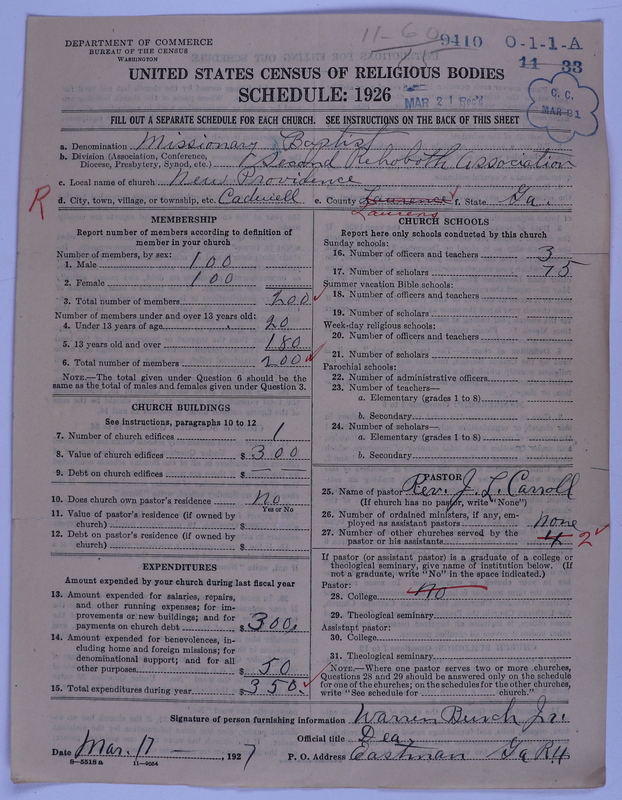 Scan of Negro Baptists: 9410