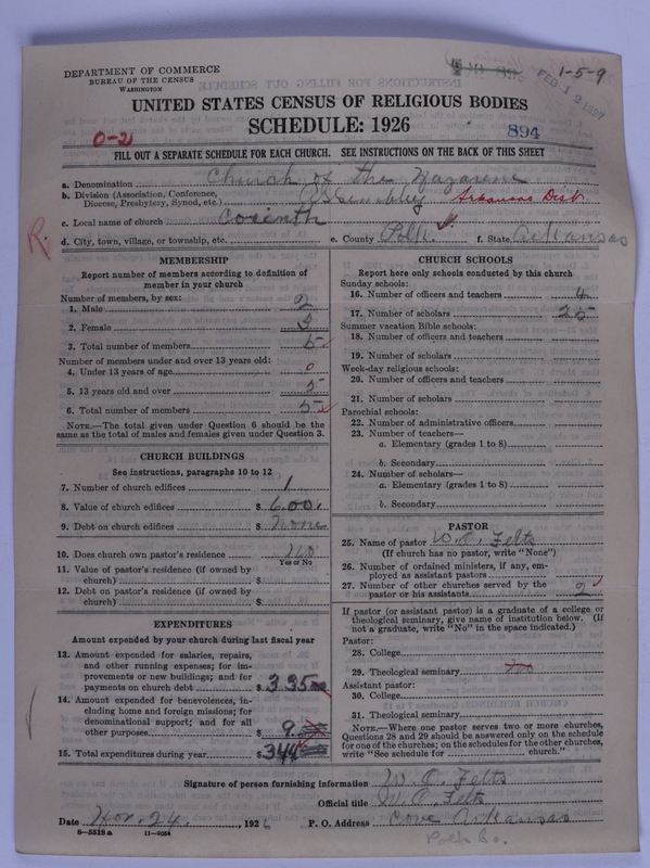 Scan of Church of the Nazarene: 894