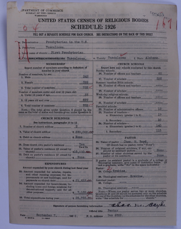 Scan of Presbyterian Church in the United States: 2525