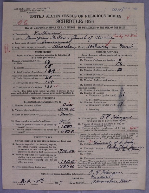 Scan of Norwegian Lutheran Church of America: 2359