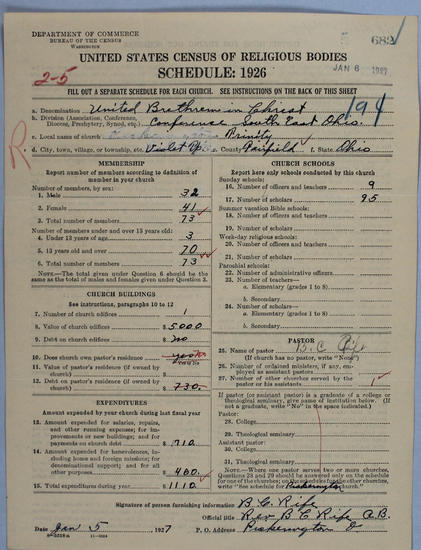 Scan of Church of the United Brethren in Christ: 682