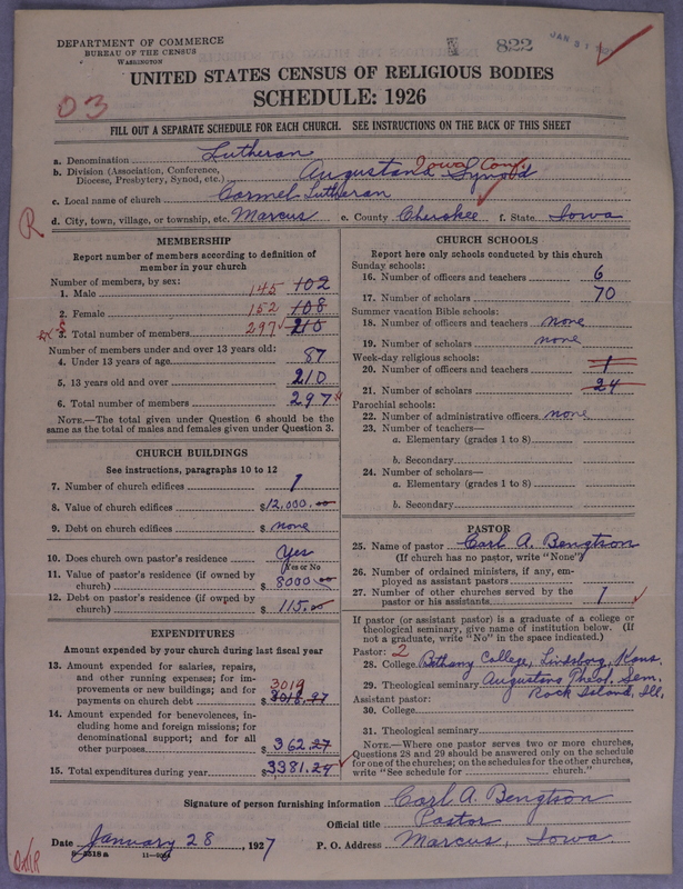 Scan of Evangelical Lutheran Augustana Synod of North America: 822