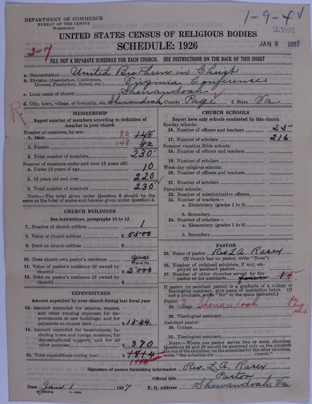Scan of Church of the United Brethren in Christ: 2382