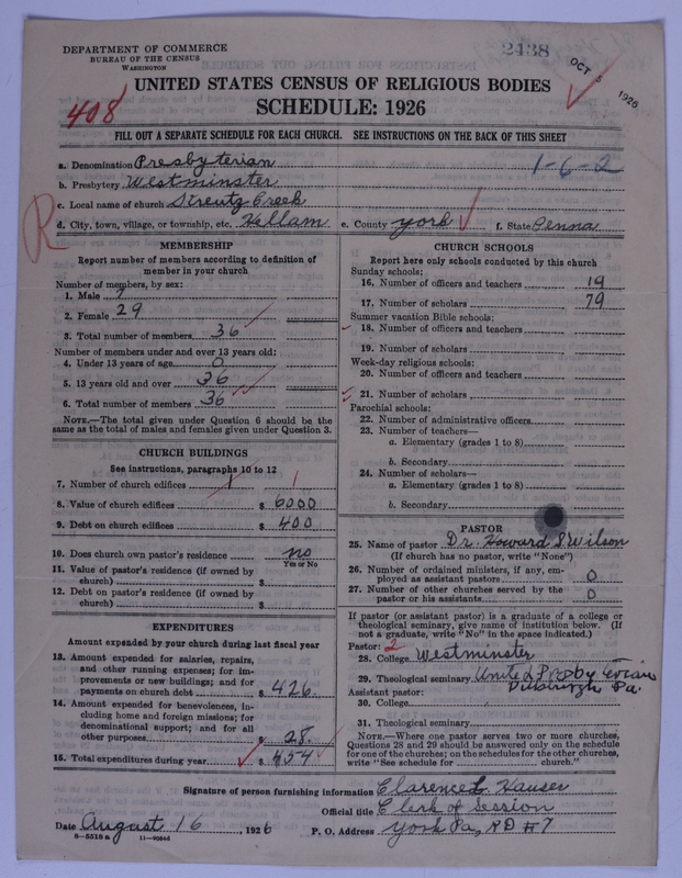 Scan of Presbyterian Church in the United States of America: 2438