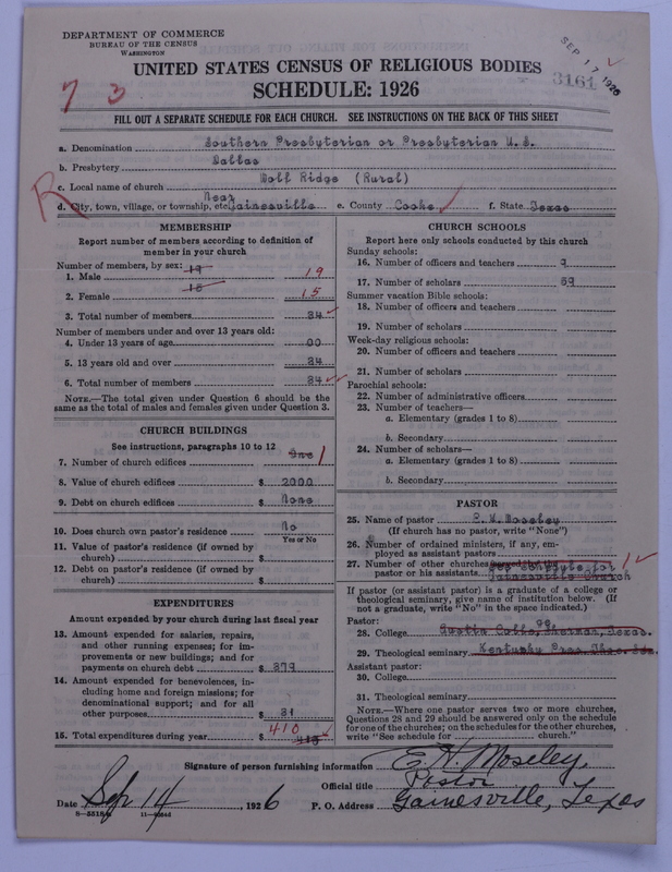 Scan of Presbyterian Church in the United States: 3161