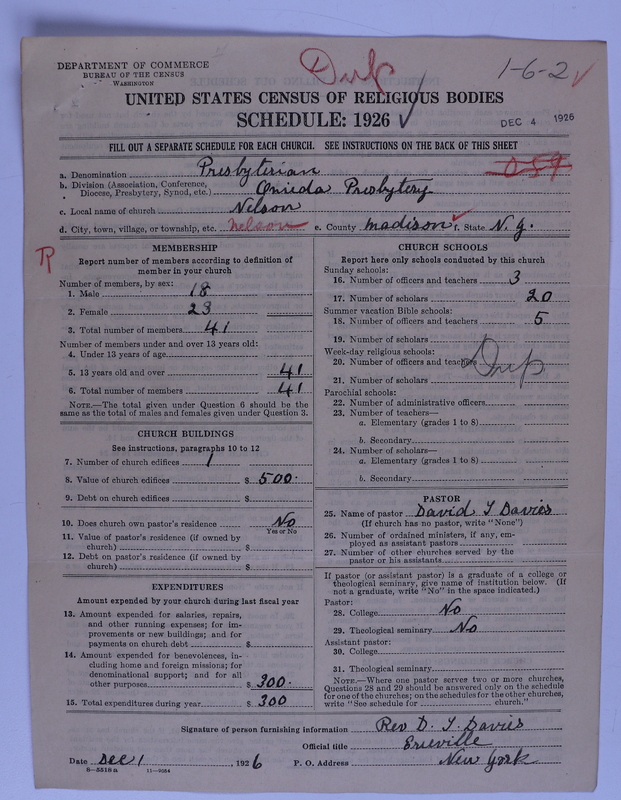 Scan of Federated Churches: