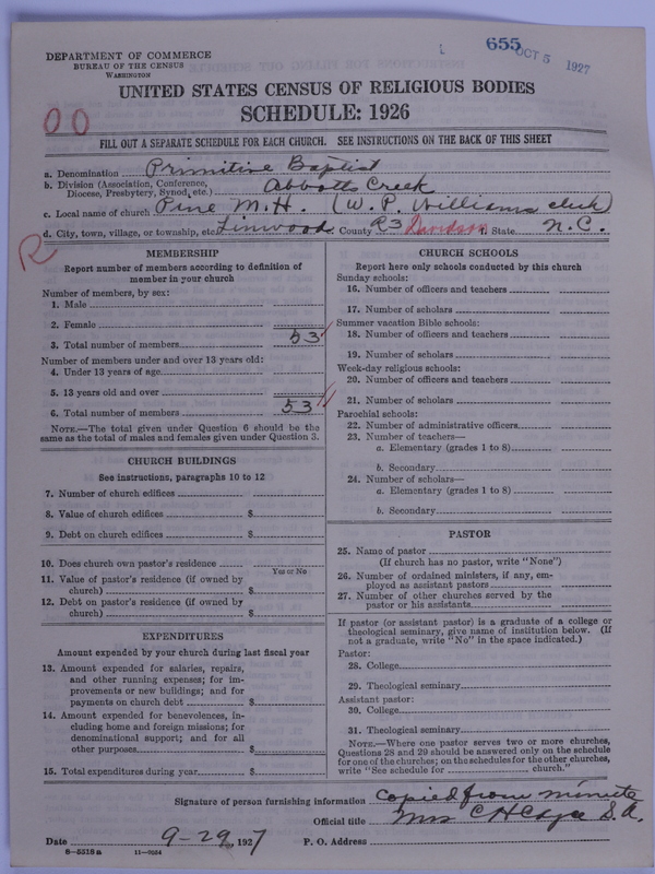 Scan of Primitive Baptists: 655