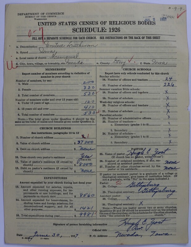 Scan of United Lutheran Church in America: 2588