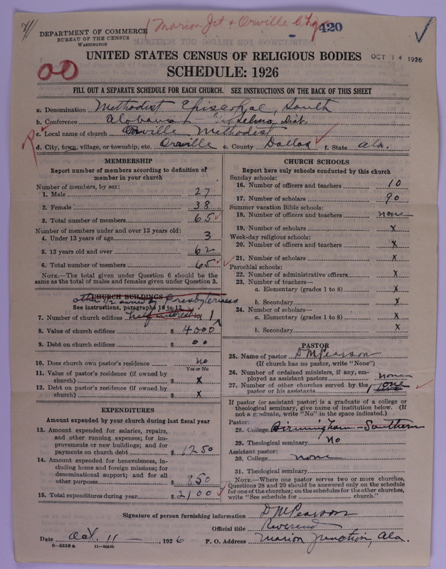Scan of Methodist Episcopal Church, South: 420