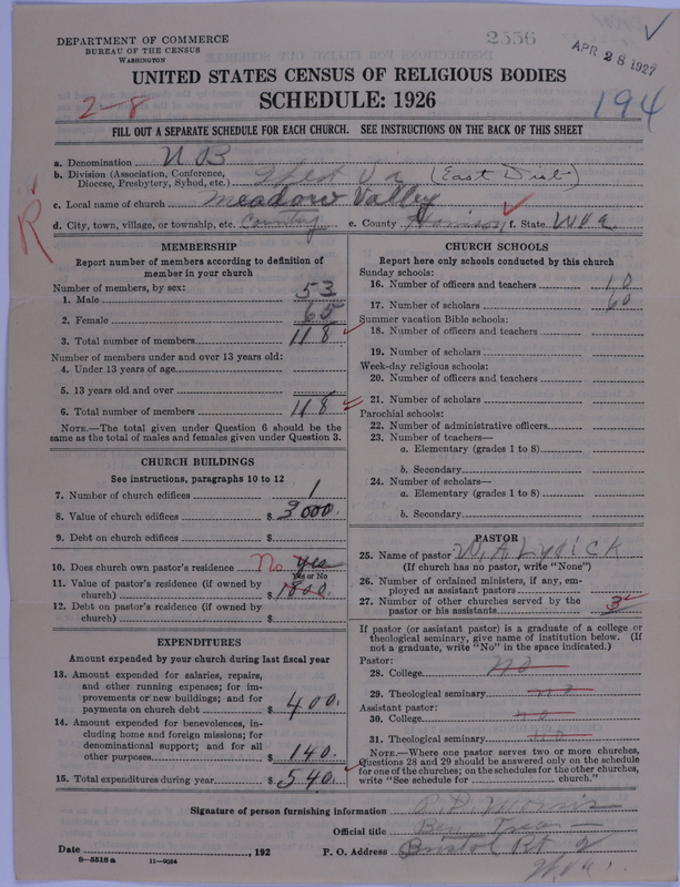 Scan of Church of the United Brethren in Christ: 2556