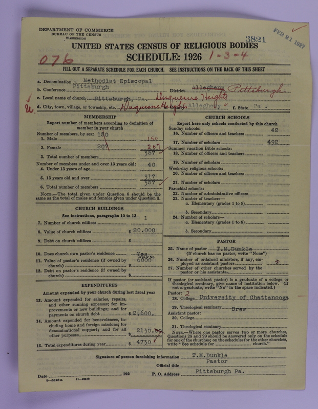 Scan of Methodist Episcopal Church: 3821