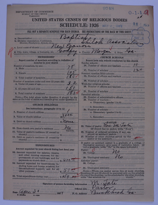 Scan of Negro Baptists: 9748