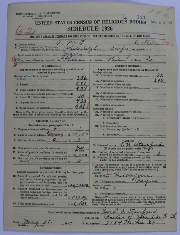 Scan of African Methodist Episcopal Church: 314